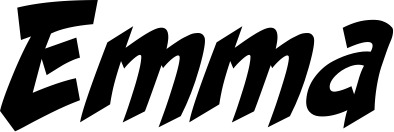 Vorschau des Bootsnamens "Emma" als Schriftzug für "Bootsbeschriftung Klassisch 31"