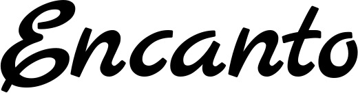 Vorschau des Bootsnamens "Encanto" als Schriftzug für "Bootsbeschriftung Klassisch 45"