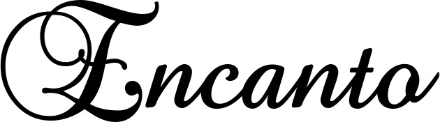 Vorschau des Bootsnamens "Encanto" als Schriftzug für "Bootsbeschriftung Klassisch 02-A"