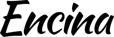 Vorschau des Bootsnamens "Encina" als Schriftzug für "Bootsbeschriftung Klassisch 73"