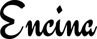 Vorschau des Bootsnamens "Encina" als Schriftzug für "Bootsbeschriftung Klassisch 63"