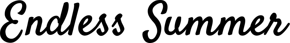 Vorschau des Bootsnamens "Endless Summer" als Schriftzug für "Bootsbeschriftung Klassisch 96"