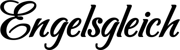 Vorschau des Bootsnamens "Engelsgleich" als Schriftzug für "Bootsbeschriftung Klassisch 50"