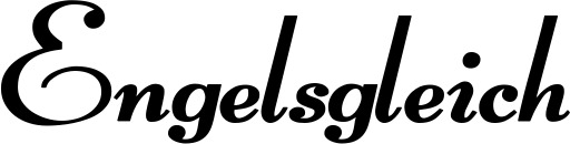 Vorschau des Bootsnamens "Engelsgleich" als Schriftzug für "Bootsbeschriftung Klassisch 76-A"