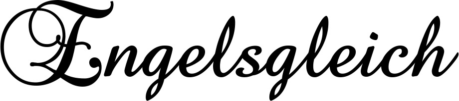 Vorschau des Bootsnamens "Engelsgleich" als Schriftzug für "Bootsbeschriftung Klassisch 02-A"