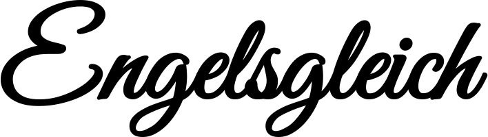 Vorschau des Bootsnamens "Engelsgleich" als Schriftzug für "Bootsbeschriftung Klassisch 68"