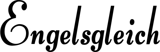 Vorschau des Bootsnamens "Engelsgleich" als Schriftzug für "Style Klassisch 76"