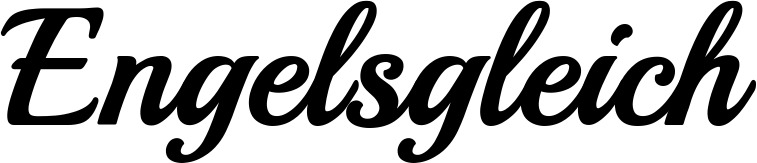 Vorschau des Bootsnamens "Engelsgleich" als Schriftzug für "Bootsbeschriftung Klassisch 86"