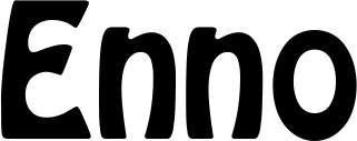 Vorschau des Bootsnamens "Enno" als Schriftzug für "Bootsbeschriftung Fett 01"