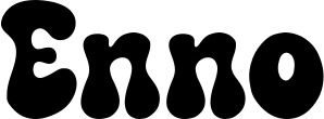 Vorschau des Bootsnamens "Enno" als Schriftzug für "Bootsbeschriftung Neu 62"