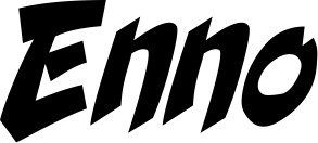 Vorschau des Bootsnamens "Enno" als Schriftzug für "Bootsbeschriftung Klassisch 31"