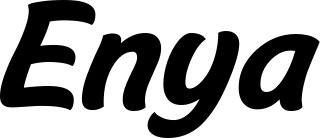 Vorschau des Bootsnamens "Enya" als Schriftzug für "Bootsbeschriftung Klassisch 14"