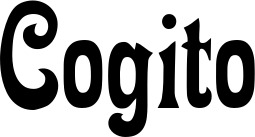 Vorschau des Bootsnamens "Cogito" als Schriftzug für "Bootsbeschriftung Neu 44"