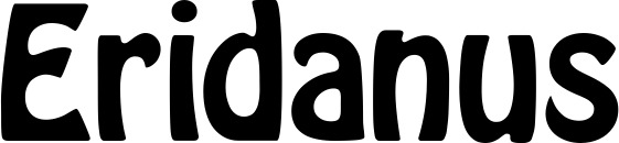 Vorschau des Bootsnamens "Eridanus" als Schriftzug für "Bootsbeschriftung Fett 01"