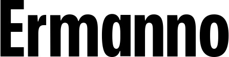 Vorschau des Bootsnamens "Ermanno" als Schriftzug für "Bootsbeschriftung Fett 25"