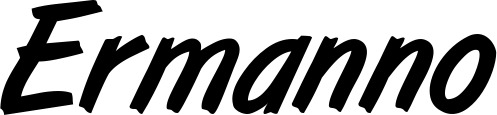 Vorschau des Bootsnamens "Ermanno" als Schriftzug für "Bootsbeschriftung Klassisch 38"