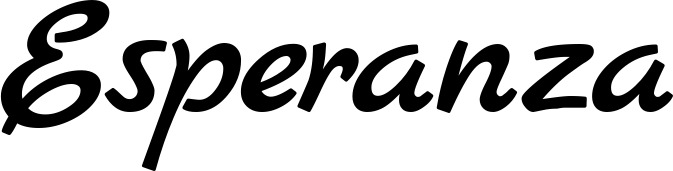 Vorschau des Bootsnamens "Esperanza" als Schriftzug für "Bootsbeschriftung Klassisch 45"