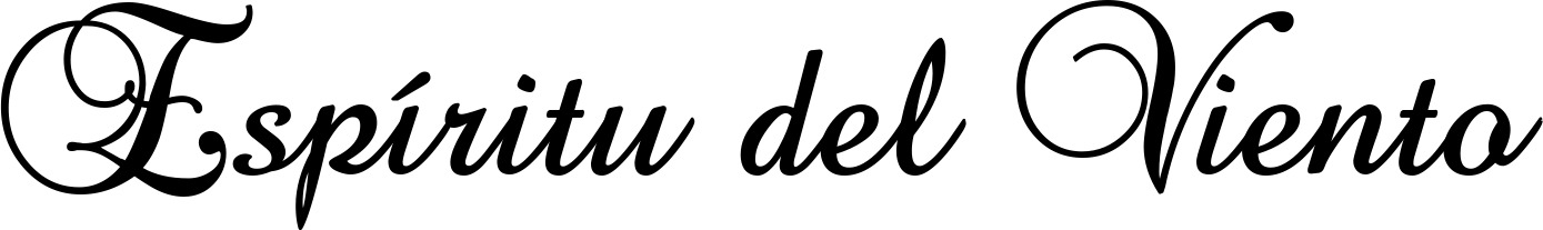 Vorschau des Bootsnamens "Espíritu del Viento" als Schriftzug für "Bootsbeschriftung Klassisch 02-A"