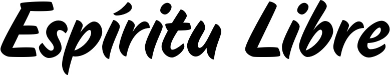 Vorschau des Bootsnamens "Espíritu Libre" als Schriftzug für "Bootsbeschriftung Klassisch 19"