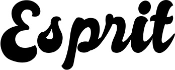Vorschau des Bootsnamens "Esprit" als Schriftzug für "Bootsbeschriftung Klassisch 41"