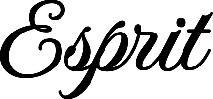 Vorschau des Bootsnamens "Esprit" als Schriftzug für "Bootsbeschriftung Klassisch 70"