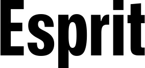 Vorschau des Bootsnamens "Esprit" als Schriftzug für "Bootsbeschriftung Fett 25"