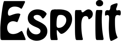 Vorschau des Bootsnamens "Esprit" als Schriftzug für "Bootsbeschriftung Fett 01"