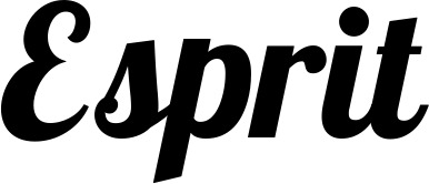 Vorschau des Bootsnamens "Esprit" als Schriftzug für "Bootsbeschriftung Neu 60"