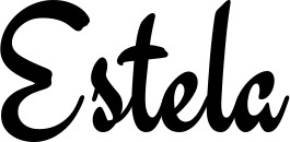 Vorschau des Bootsnamens "Estela" als Schriftzug für "Bootsbeschriftung Klassisch 63"