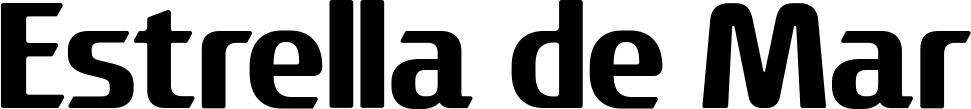 Vorschau des Bootsnamens "Estrella de Mar" als Schriftzug für "Bootsbeschriftung Fett 22"