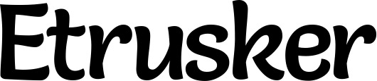 Vorschau des Bootsnamens "Etrusker" als Schriftzug für "Bootsbeschriftung Klassisch 94"