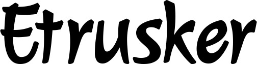 Vorschau des Bootsnamens "Etrusker" als Schriftzug für "Bootsbeschriftung Klassisch 72"