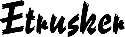Vorschau des Bootsnamens "Etrusker" als Schriftzug für "Bootsbeschriftung Neu 10"