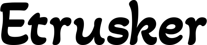 Vorschau des Bootsnamens "Etrusker" als Schriftzug für "Bootsbeschriftung Klassisch 103"