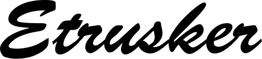 Vorschau des Bootsnamens "Etrusker" als Schriftzug für "Bootsbeschriftung Klassisch 03"