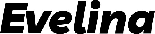 Vorschau des Bootsnamens "Evelina" als Schriftzug für "Bootsbeschriftung Kursiv 06"