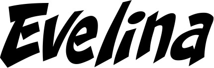 Vorschau des Bootsnamens "Evelina" als Schriftzug für "Bootsbeschriftung Klassisch 31"