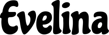 Vorschau des Bootsnamens "Evelina" als Schriftzug für "Bootsbeschriftung Klassisch 53"