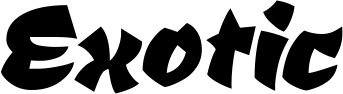 Vorschau des Bootsnamens "Exotic" als Schriftzug für "Bootsbeschriftung Neu 39"