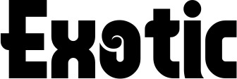 Vorschau des Bootsnamens "Exotic" als Schriftzug für "Bootsbeschriftung Neu 32"
