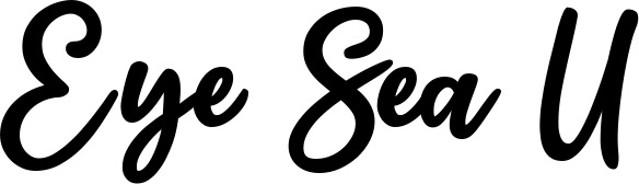 Vorschau des Bootsnamens "Eye Sea U" als Schriftzug für "Bootsbeschriftung Klassisch 74"