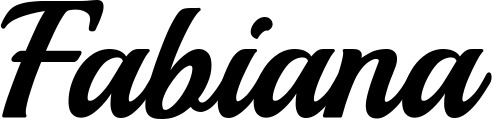 Vorschau des Bootsnamens "Fabiana" als Schriftzug für "Bootsbeschriftung Klassisch 86"