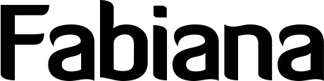 Vorschau des Bootsnamens "Fabiana" als Schriftzug für "Bootsbeschriftung Normal 06"
