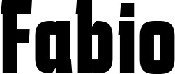Vorschau des Bootsnamens "Fabio" als Schriftzug für "Bootsbeschriftung Fett 41"