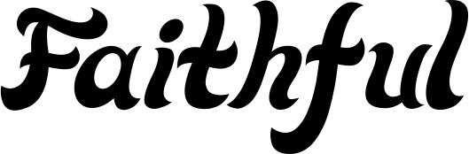 Vorschau des Bootsnamens "Faithful" als Schriftzug für "Bootsbeschriftung Klassisch 33"