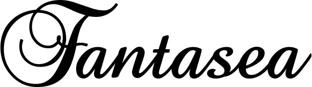 Vorschau des Bootsnamens "Fantasea" als Schriftzug für "Bootsbeschriftung Klassisch 02-A"
