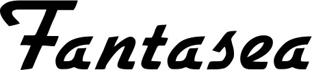 Vorschau des Bootsnamens "Fantasea" als Schriftzug für "Bootsbeschriftung Klassisch 66"