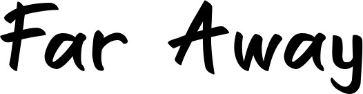 Vorschau des Bootsnamens "Far Away" als Schriftzug für "Style Klassisch 95"