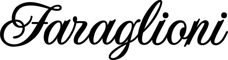 Vorschau des Bootsnamens "Faraglioni" als Schriftzug für "Bootsbeschriftung Klassisch 70"