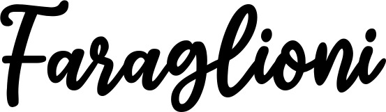 Vorschau des Bootsnamens "Faraglioni" als Schriftzug für "Bootsbeschriftung Klassisch 74"